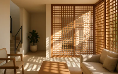 Diseño de iluminación con celosías